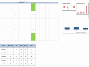 Inspection Tracking Sheet