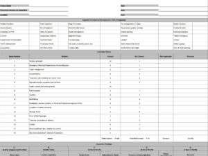 Weekly Inspection Report
