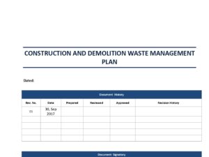 Waste Management Plan