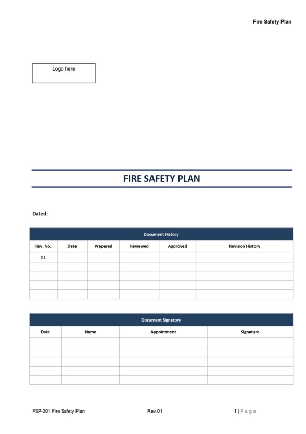 Fire Safety Plan