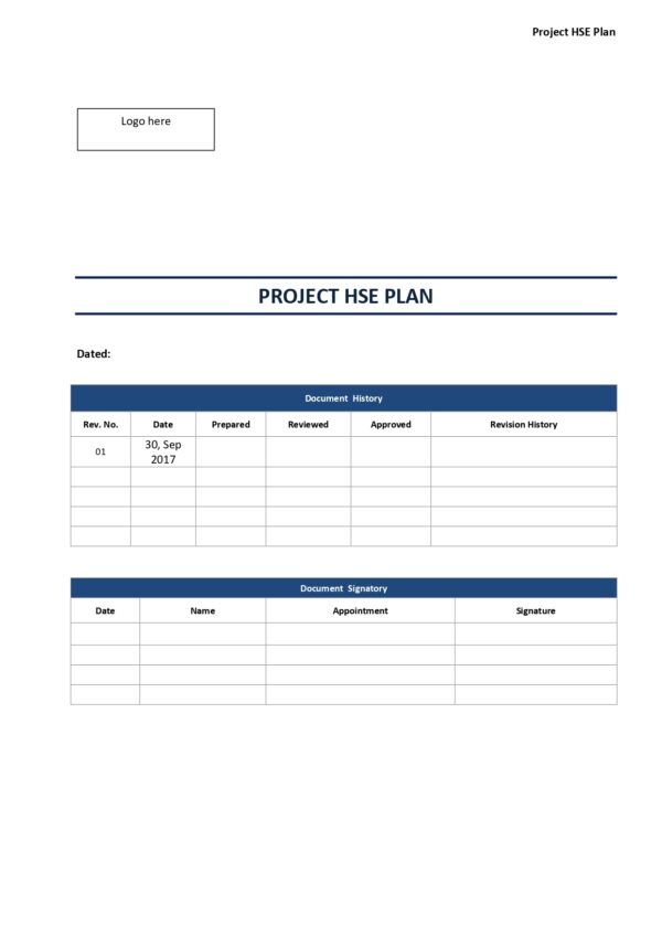 Project HSE Plan
