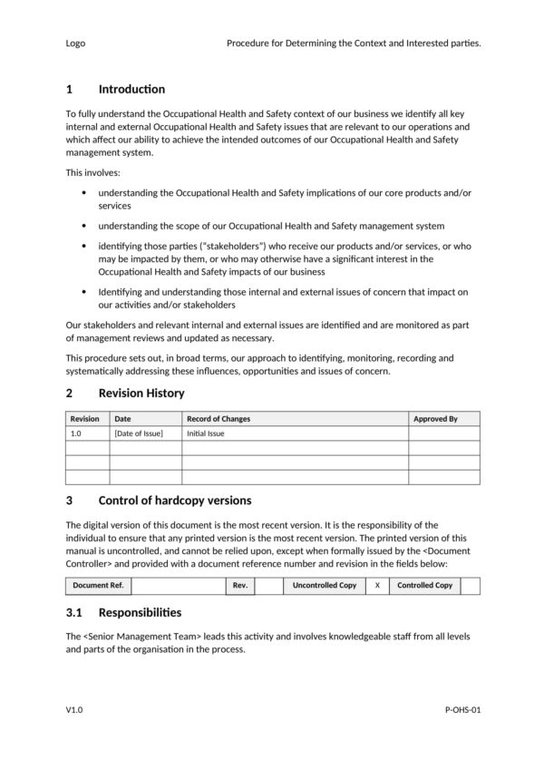 ISO 45001-2018 Complete Documentation