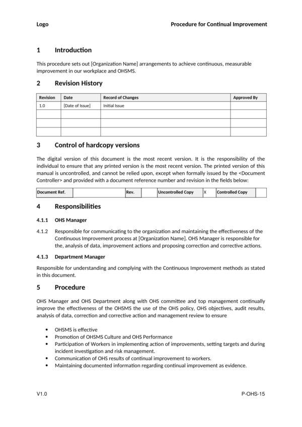 ISO 45001-2018 Complete Documentation