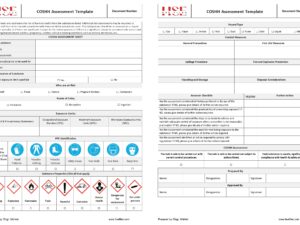 COSHH Assessment Template