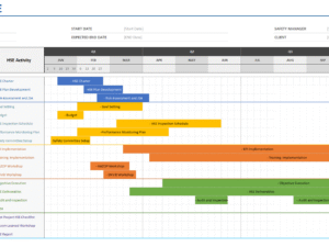 Project HSE Timeline Template