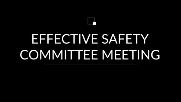 Effective Safety committee meeting Effective Safety committee meeting