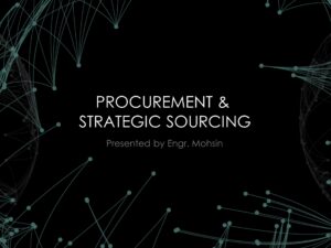 Procurement and Strategic Sourcing
