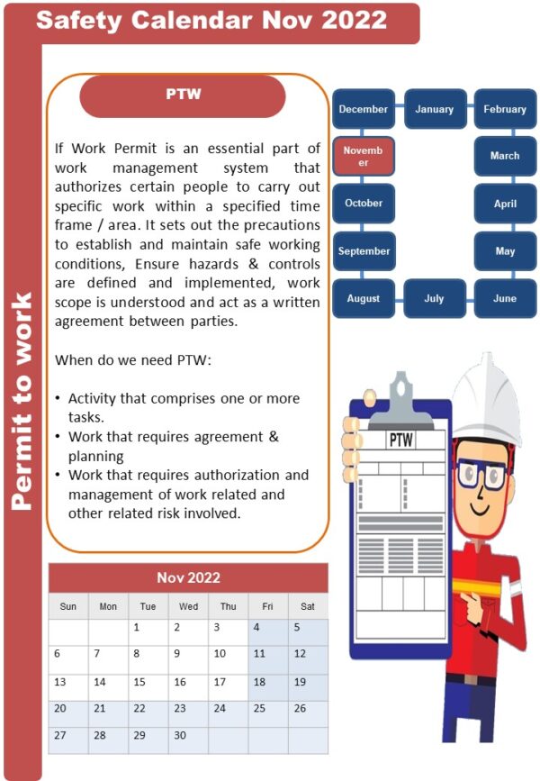 HSE Calendar November