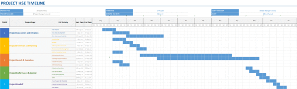 Project HSE Timeline