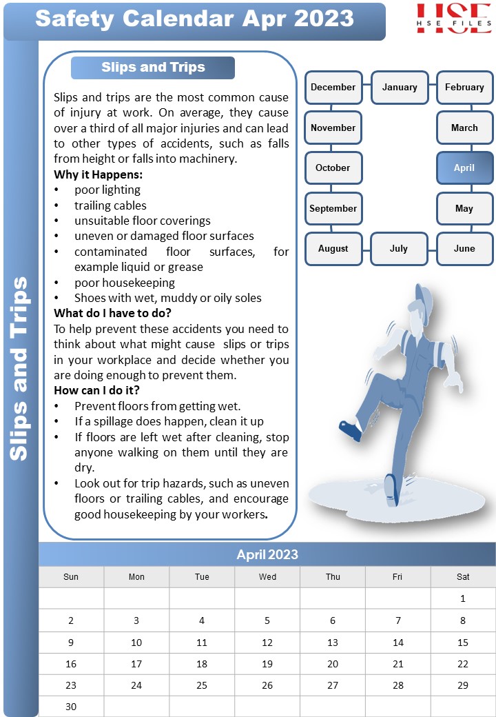 HSE Awareness Calendar Apr
