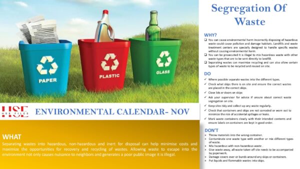 Environmental Calendar Package