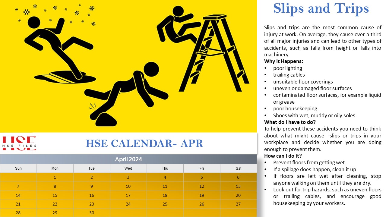 HSE Calendar JanDec 2024