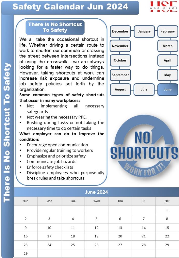 HSE Calendar JanDec 2024