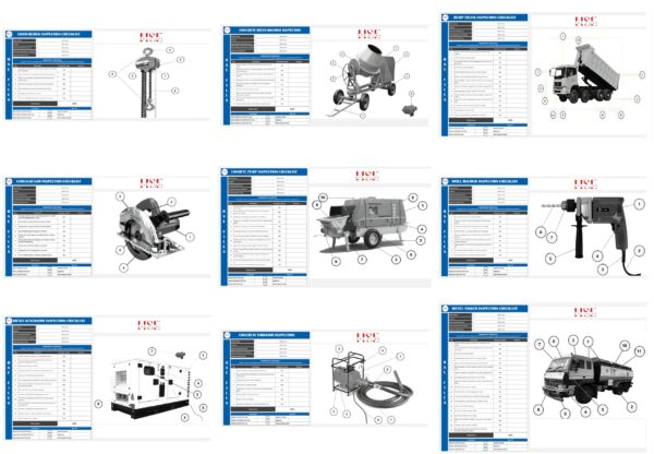 Equipment Visual Inspection Checklist-38 files