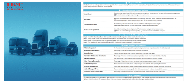 Fleet & Equipment Safety Dashboard